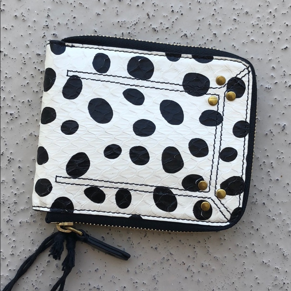 Jerome Dreyfuss Denis wallet- leather snake skin